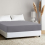 (Double Fitted Bed Sheets, Grey 25cm Plain Fitted Sheet) Fitted Bed Sheets 25cm/40cm Extra Deep Mattress Sheet Single Double King 2