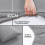(King Fitted Bed Sheets, Grey 40cm Plain Fitted Sheet) Fitted Bed Sheets 25cm/40cm Extra Deep Mattress Sheet Single Double King 2