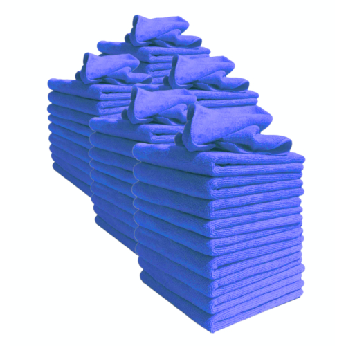 Microfibre Cleaning Cloths, Pack of 50 Large
