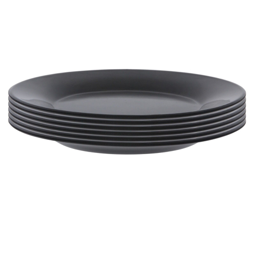 (6PC Side Plates) Melamine Dinner Plates Bowls Reusable Tableware