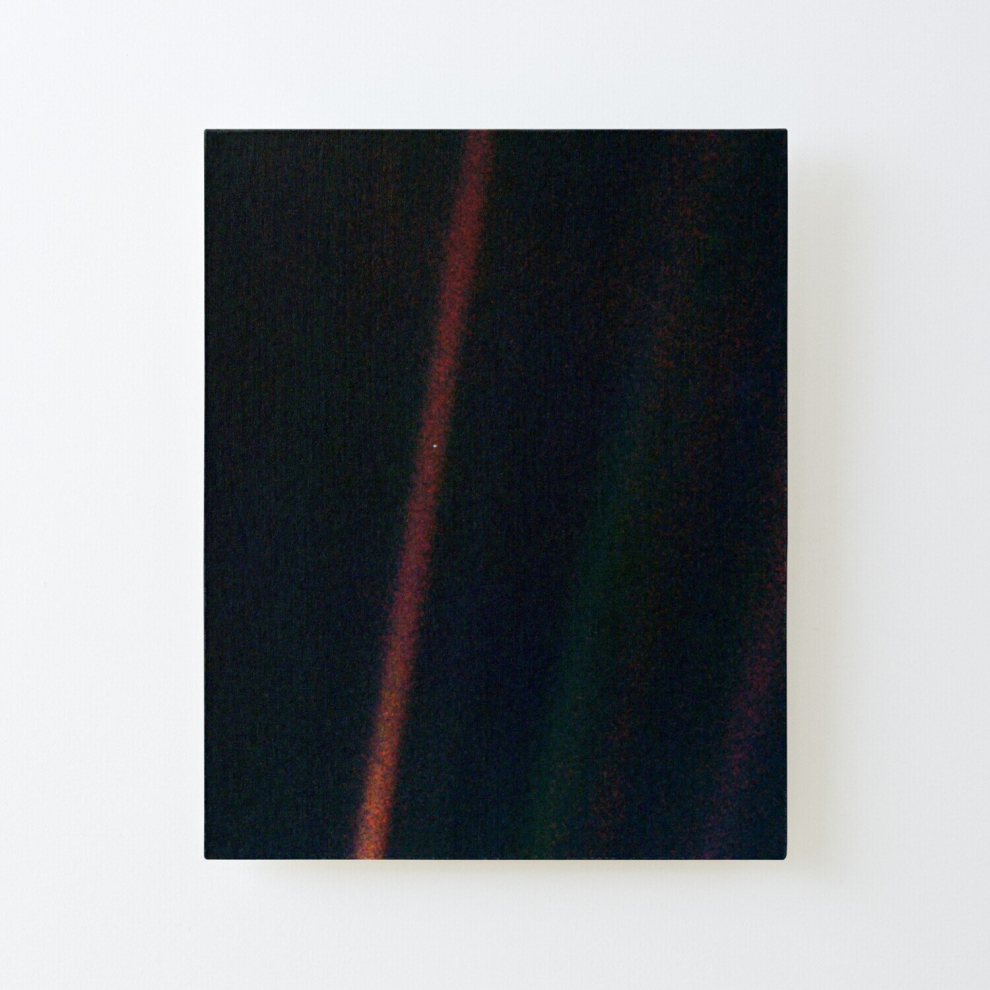 Canvas Print Only NASA Voyager 1 Earth Pale Blue Dot Poster Wall Art Room Decor 16x20 inch No Frame