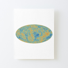 Canvas Print Only Cosmic Microwave Background - Fingerprint of the Big Bang Poster Wall Art Room Decor 16x20 inch No Frame