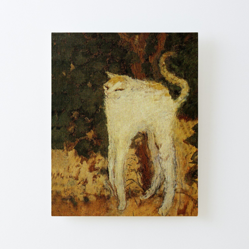 Canvas Print Only White Cat by Pierre Bonnard Poster Wall Art Room Decor 16x20 inch No Frame