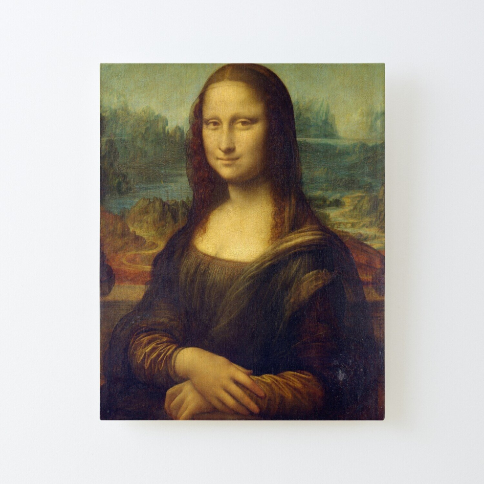 Canvas Print Only Mona Lisa Poster Wall Art Room Decor 16x20 inch No Frame