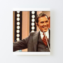 Canvas Print Only Gene Rayburn 1980s color photo Poster Wall Art Room Decor 16x20 inch No Frame