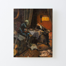 Canvas Print Only Erich Plontke "The Drinker" 1910 Poster Wall Art Room Decor 16x20 inch No Frame