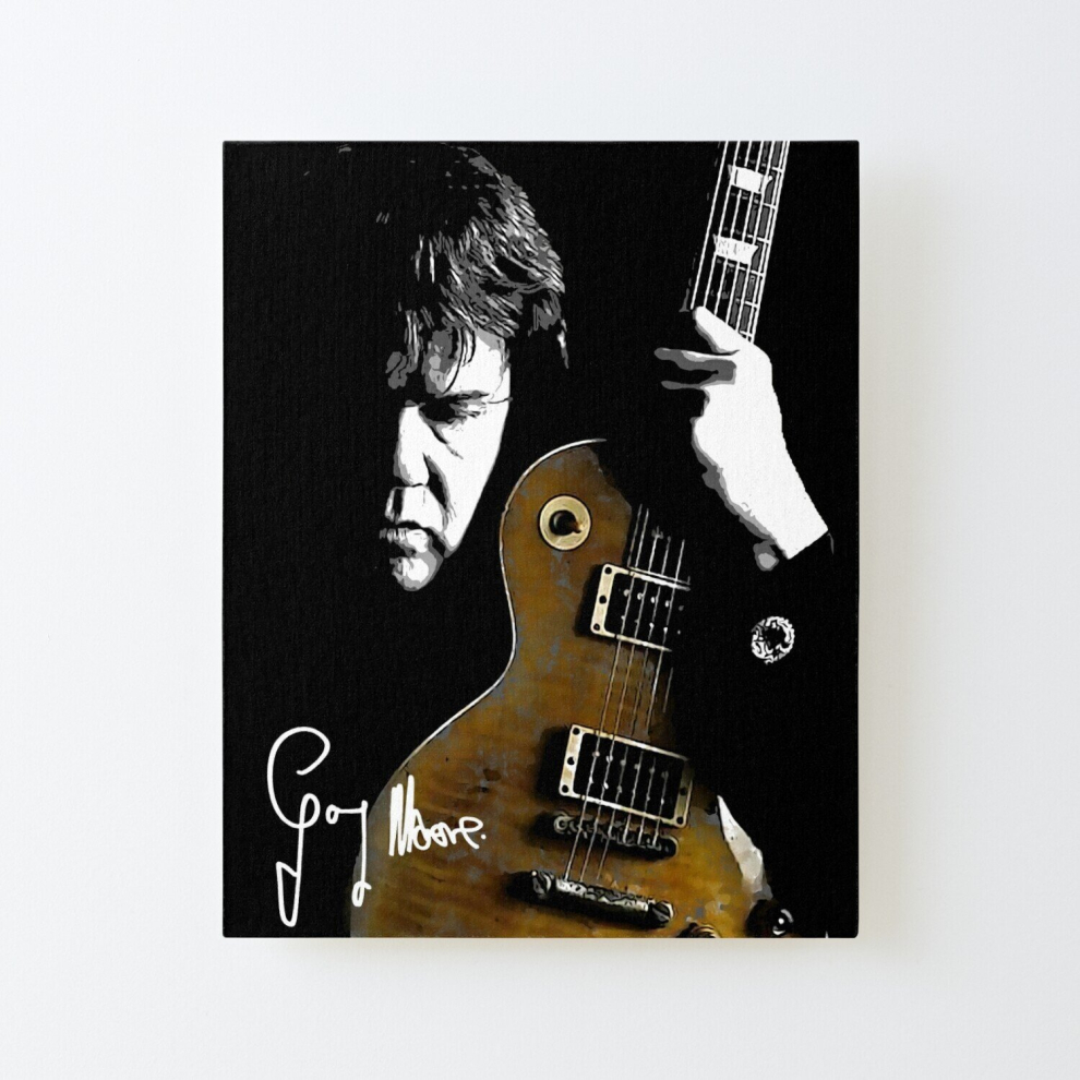 Canvas Print Only Gary Moore Poster Wall Art Room Decor 16x20 inch No Frame