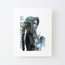 Canvas Print Only Aerith - Final Fantasy 7 Design 2 Poster Wall Art Room Decor 16x20 inch No Frame
