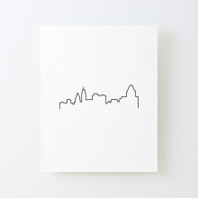 Canvas Print Only Cincinnati, OH City Skyline Poster Wall Art Room Decor 16x20 inch No Frame