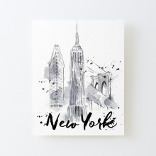 Canvas Print Only New York City Poster Wall Art Room Decor 16x20 inch No Frame