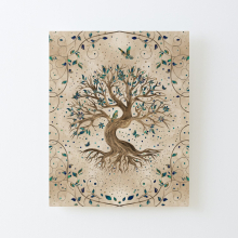 Canvas Print Only Tree of Life - Yggdrasil Poster Wall Art Room Decor 16x20 inch No Frame