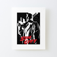 Canvas Print Only Sin City Marv Comic Frank Miller Poster Wall Art Room Decor 16x20 inch No Frame