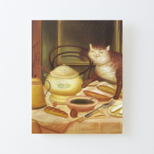 Canvas Print Only Fernando Botero - Still Life with Green soup Poster Wall Art Room Decor 16x20 inch No Frame