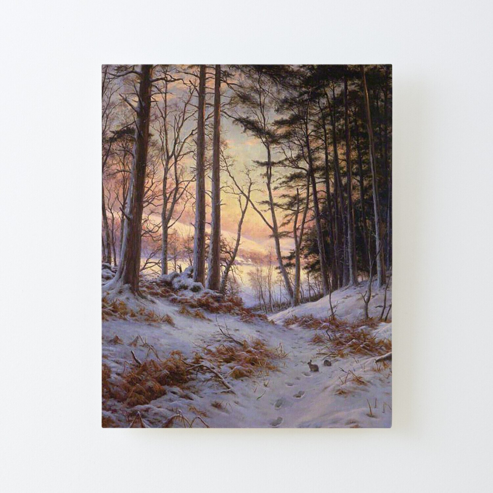 Canvas Print Only Afterglow - Joseph Farquharson - 1912 Poster Wall Art Room Decor 16x20 inch No Frame