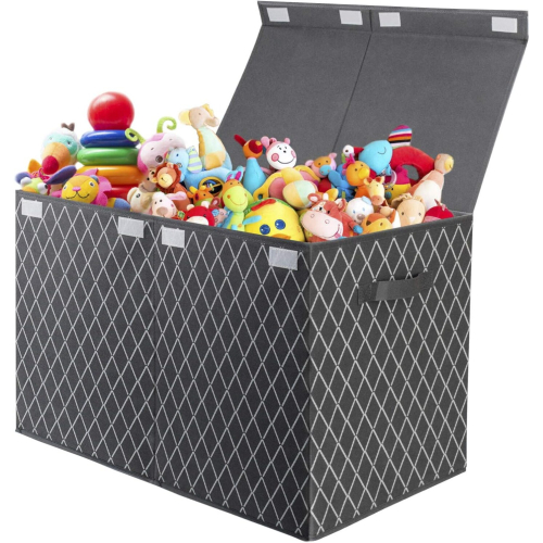 VERONLY Toy Storage Boxes for Boys Large Kids Chest Foldable Fabric ...