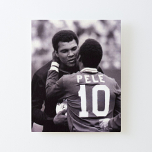 Canvas Print Only Muhammad Ali And Pele Poster Wall Art Room Decor 16x20 inch No Frame