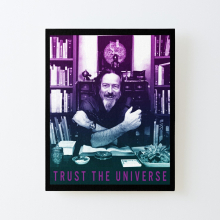 Canvas Print Only Alan Watts Gradient Photo Trust The Universe Poster Wall Art Room Decor 16x20 inch No Frame