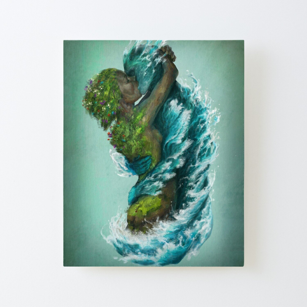 Canvas Print Only The Eternal Kiss Poster Wall Art Room Decor 16x20 inch No Frame