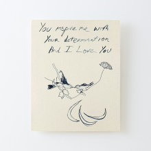 Canvas Print Only You Inspire Me With Your Determination And I Love You Poster Wall Art Room Decor 16x20 inch No Frame