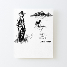 Canvas Print Only Zach Bryan Quiet, Heavy Dreams Poster Wall Art Room Decor 16x20 inch No Frame