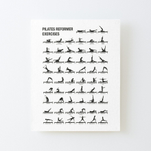 PILATES REFORMER Canvas Print 16x20 in No Frame - Wall Art Poster, Giclee on Premium Canvas, ObFG-RedBSMdPrt1-4645085438.7997