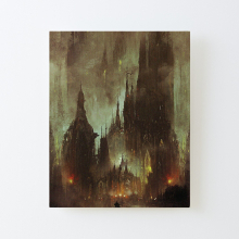 Canvas Print Only Back To dark city Poster Wall Art Room Decor 16x20 inch No Frame