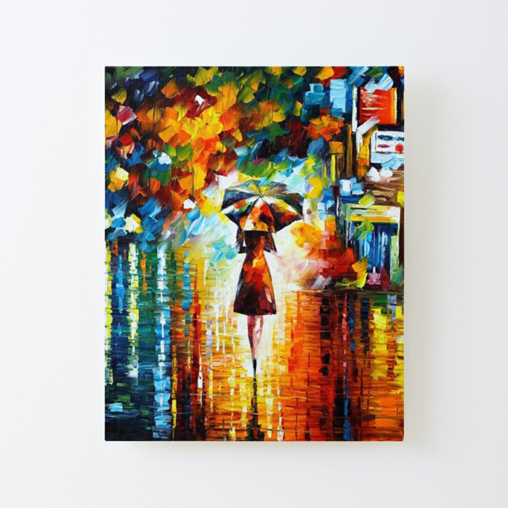 Canvas Print Only Rain Princess - Leonid Afremov Poster Wall Art Room Decor 16x20 inch No Frame