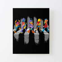 Muppets Abbey Road Canvas Print 16x20 - Animal, Dr Teeth & The Electric Mayhem - No Frame (Print Only) - ObFG-RedBSMdPrt1-2095858114.2963