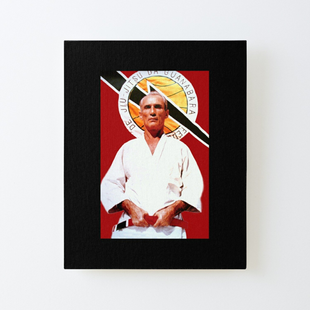 Canvas Print Only Helio Gracie - Famed Brazilian Jiu-jitsu Grandmaster Poster Wall Art Room Decor 16x20 inch No Frame