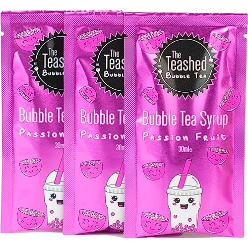 Fruit Bubble Tea Kit Gift Box 3 Servings Set includes Passion Fruit