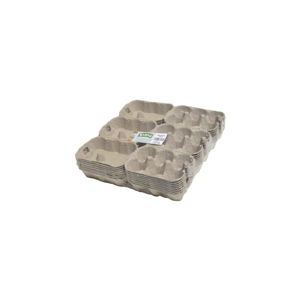 Supa Egg Boxes, 24-Piece, Traditional Fibre Egg Box, 100% Recyclable And Biodegradable