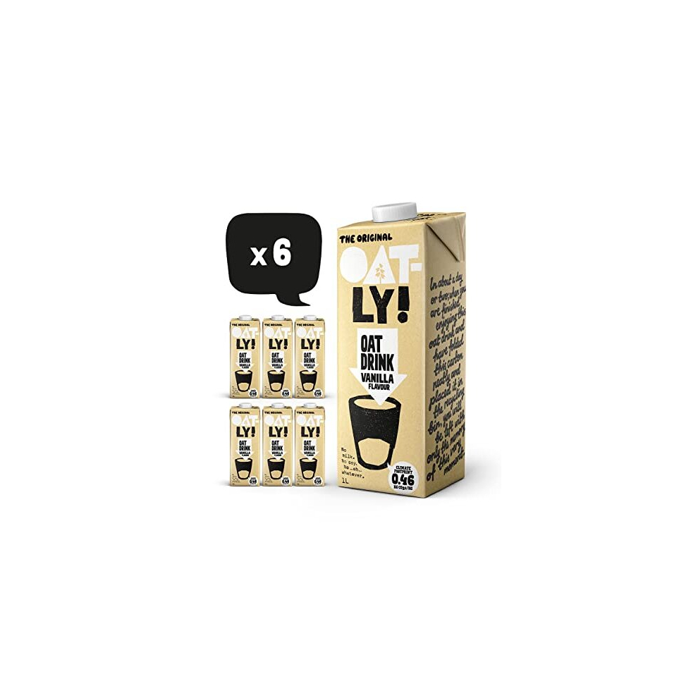 Oatly Vanilla Drink 1 Litre (Pack of 6)