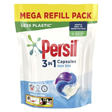 Persil 3 in 1 Non Bio Laundry Washing Capsules removes stains first time for washing that's gentle next to sensitive skin 50 Wash 1.350 kg