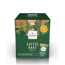 Taylors of Harrogate Rich Italian Ground Coffee Bags, 80 Enveloped Bags