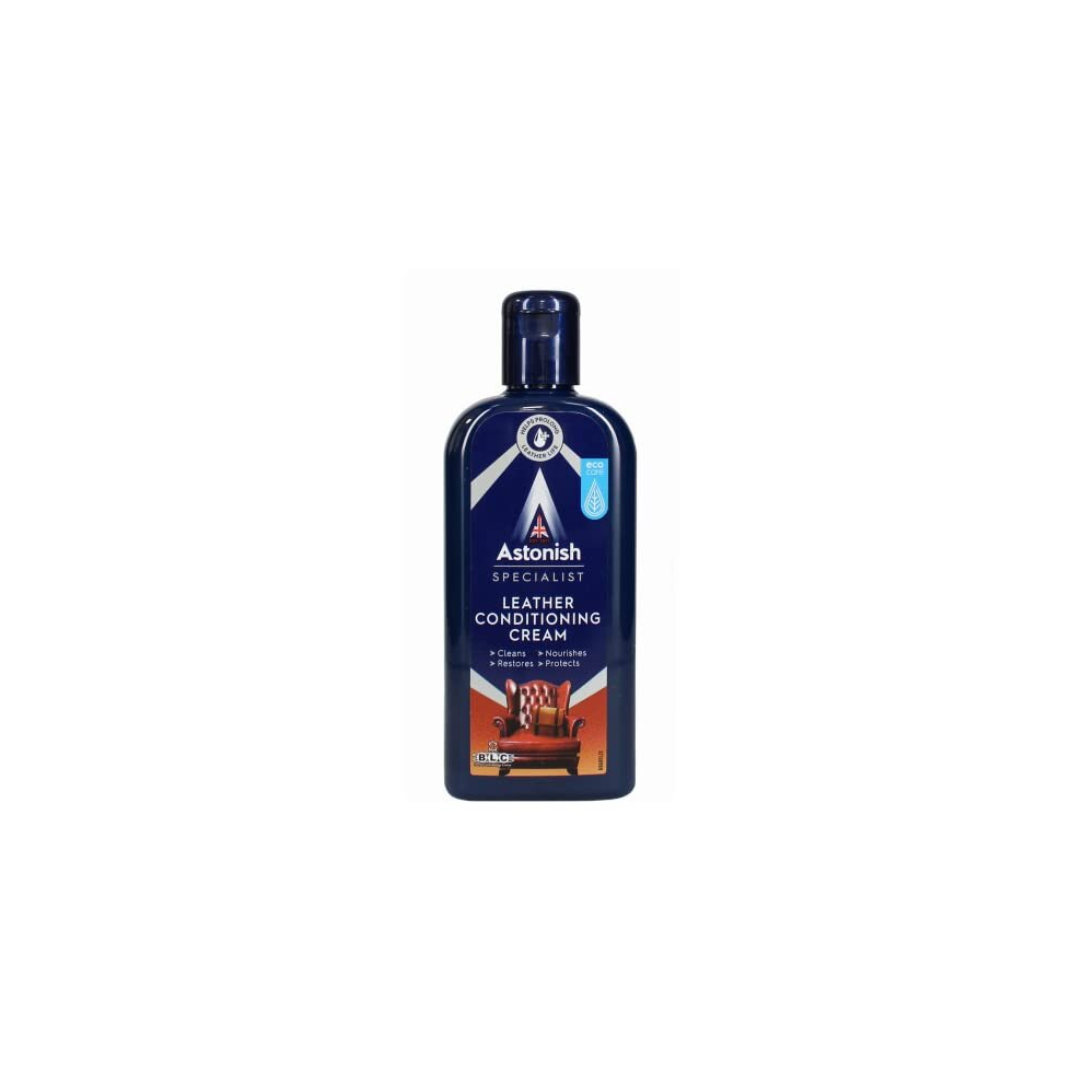 Astonish Specialist Leather Conditioning Cream, Cleans and Nourishes, for Restoring Leather Goods, 250ml