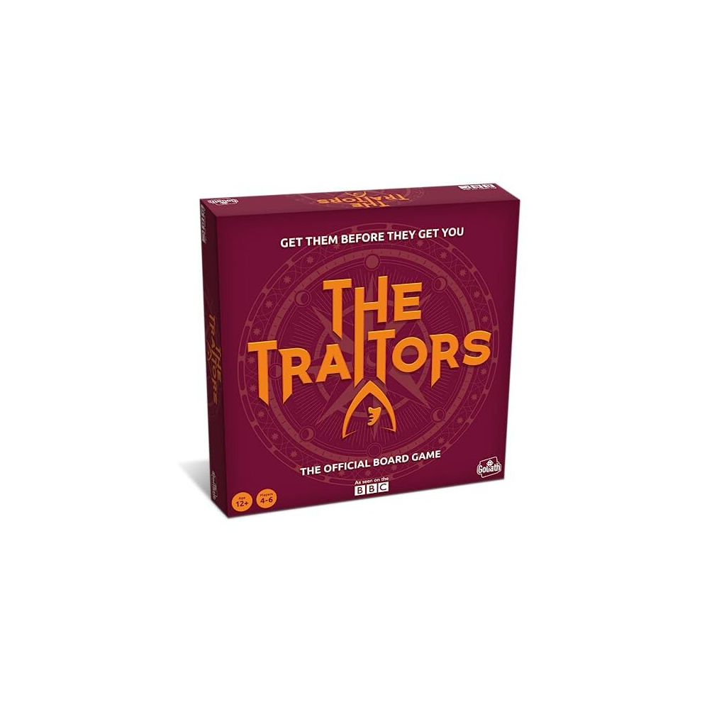 Goliath Games Presents: The Traitors - Official Board Game | Based on the Hit BBC Show | Can the Faithfuls Catch the Traitor? | For 4-6 Players | Ages