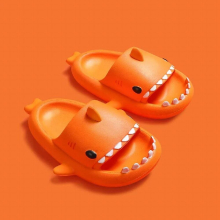 Shark Slippers Summer Home Anti-skid Solid Kids Outdoor Indoor Household Funny Slippers Shark Children Flip Flop