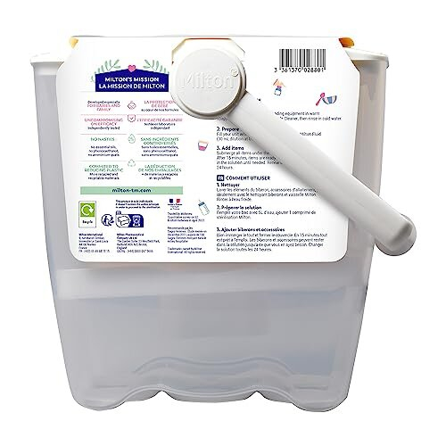 Milton Cold Water Steriliser (White), Packaging may vary 1