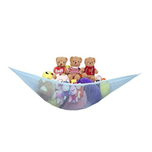 JAMES Large Toy Hammock With Net & Durable Hooks Ideal For Childs Bderoom Toy Storage | Toy Hammock For Stuffed Animals | Teddy Hammock | Teddy