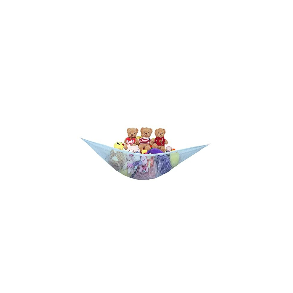 JAMES Large Toy Hammock With Net & Durable Hooks Ideal For Childs Bderoom Toy Storage | Toy Hammock For Stuffed Animals | Teddy Hammock | Teddy