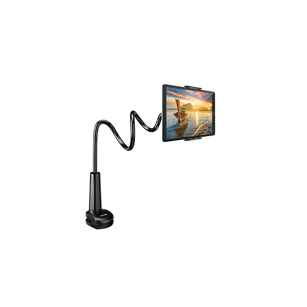 Gooseneck Tablet Holder Stand For Bed: Tryone Adjustable Flexible Arm Tablets Mount Clamp On Table Compatible With Ipad Air Mini | Galaxy Tabs | 5051111147691