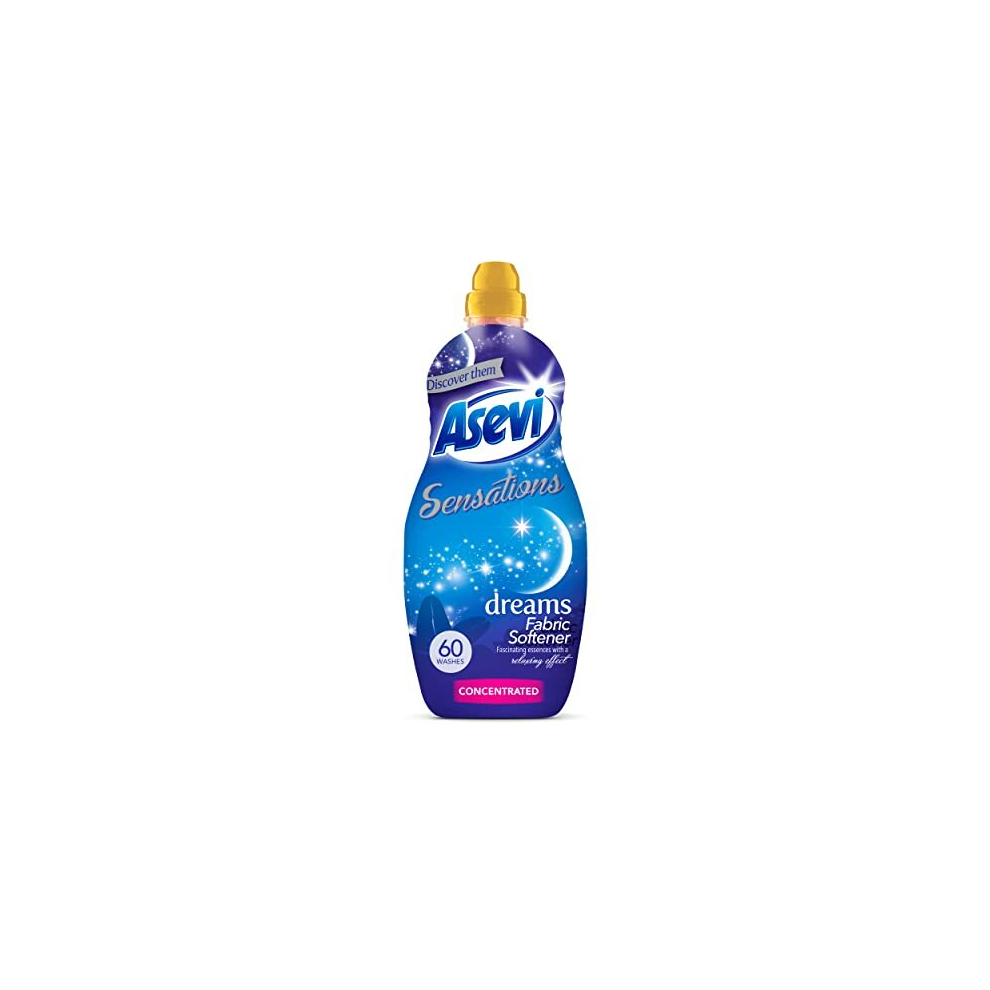 Asevi Sensations Fabric Softener, Laundry Conditioner, Liquid Fabric Softener, 1.44L, 60 Washes, Dreams