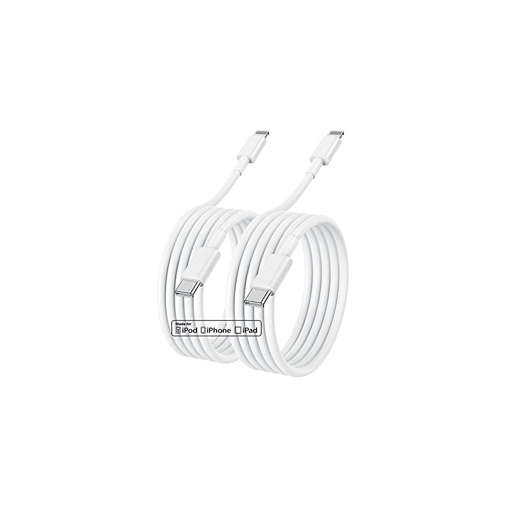 iPhone 14 13 Fast Charger Cable 2M 2Pack,[Apple MFi Certified]USB C to Lightning Cable for iPhone 14 Pro Max/13 mini/12Pro/11/XS/XR/8/iPad/AirPod,