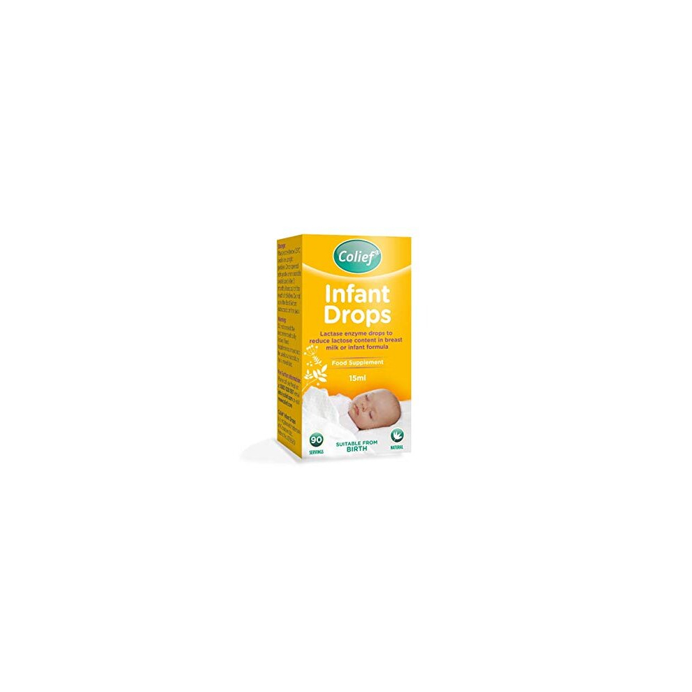Colief Infant Drops | Lactase Enzyme Drops | Natural Colic Relief For Babies | Reduces Bloating, Wind And Crying | (15Ml)