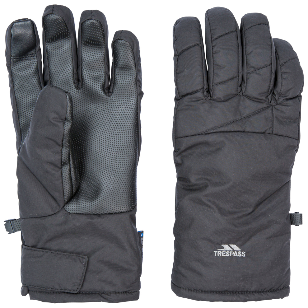 New Trespass Men's , ) Kulfon Adults Ski Gloves Black Extra Large