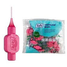 TePe Interdental Brush, Original, Pink, 0.4 mm/ISO 0, 20pcs, plaque removal, efficient clean between the teeth, tooth floss, for narrow gaps