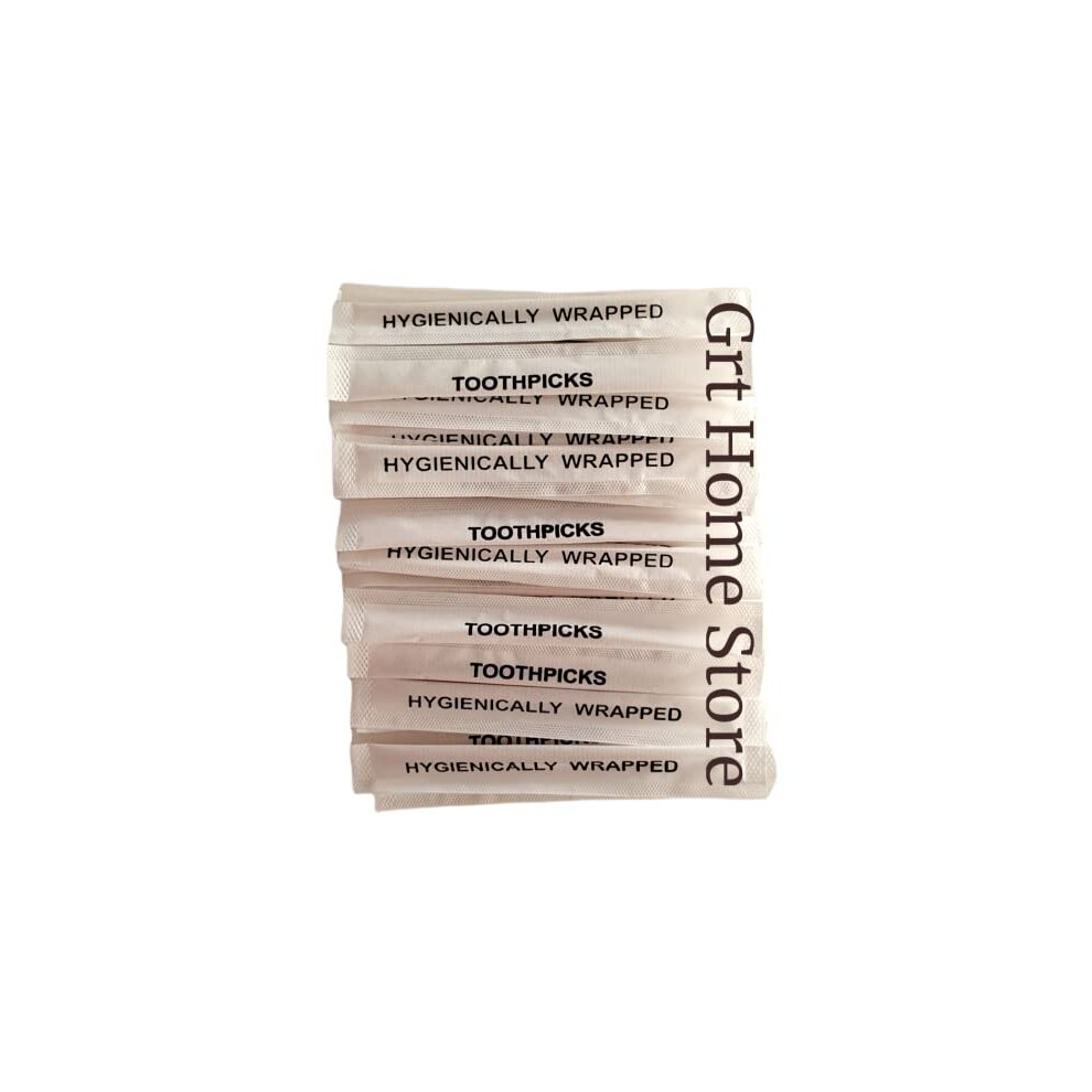 Chefs Larder 50 X Wooden Toothpicks ~ Hygienically & Individually Wrapped