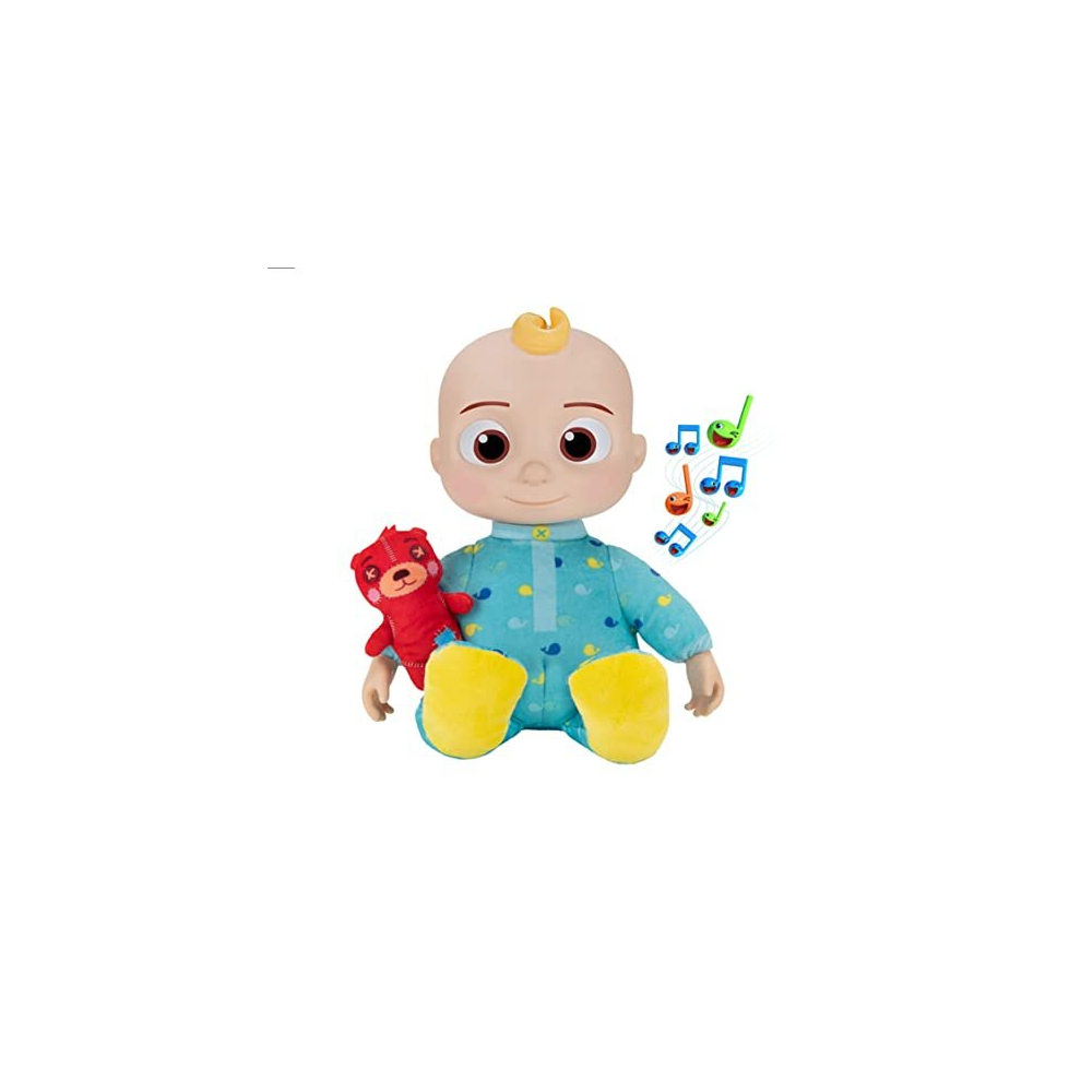 CoComelon Official Musical Bedtime JJ Doll, Soft Plush Body ? Press Tummy and JJ sings clips from ?Yes, Yes, Bedtime Song,? ? Includes Feature Plush