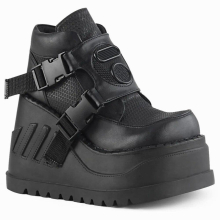 Big Size 43 Steet Gothic Style Girls High Heels Wedges Shoes Woman Platform Casual Ankle Boots