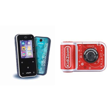 VTech KidiZoom Snap Touch | Bluetooth Device for Kids with Camera & Games & KidiZoom PrintCam (Red), Digital Camera for Children with Built-In